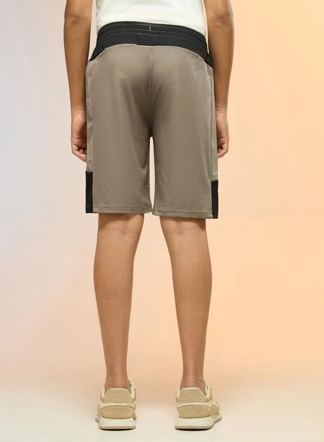 Technosport  Boys Slim Fit Sports Shorts With Ts Flexi for Men | Best Price UAE